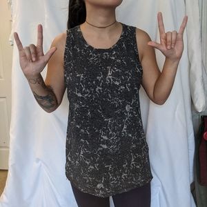 Metal punk stone textured muscle tee tank